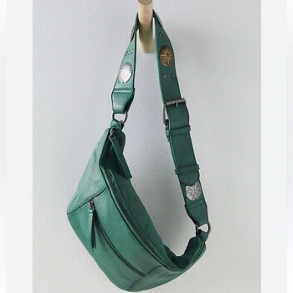 NWOT Free People Wilder Embellished Sling Bag - Picture 1 of 14